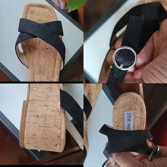 😎Steve Madden | Mule Wedge Sandals | Size 9.5 - Picture 9 of 10
